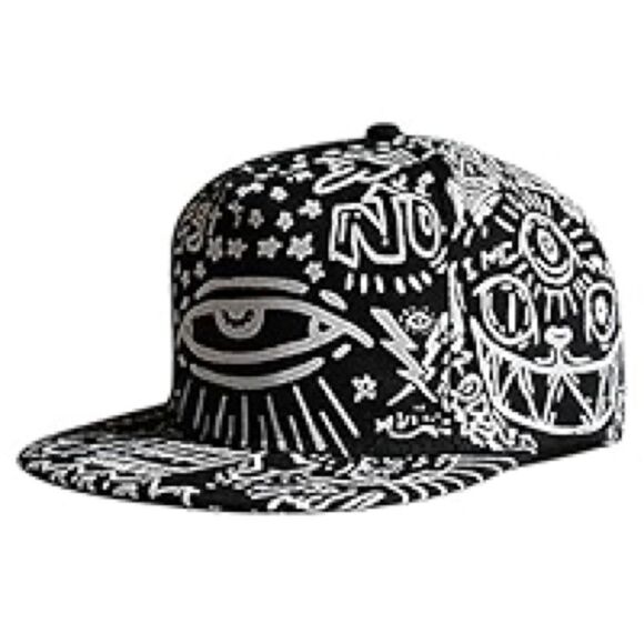 Black and White Graffiti Hat - Picture 1 of 6